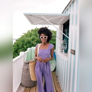 NWT Gal meets glam Veronica Jumpsuit in purple